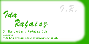 ida rafaisz business card